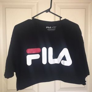 Fila crop tee shirt